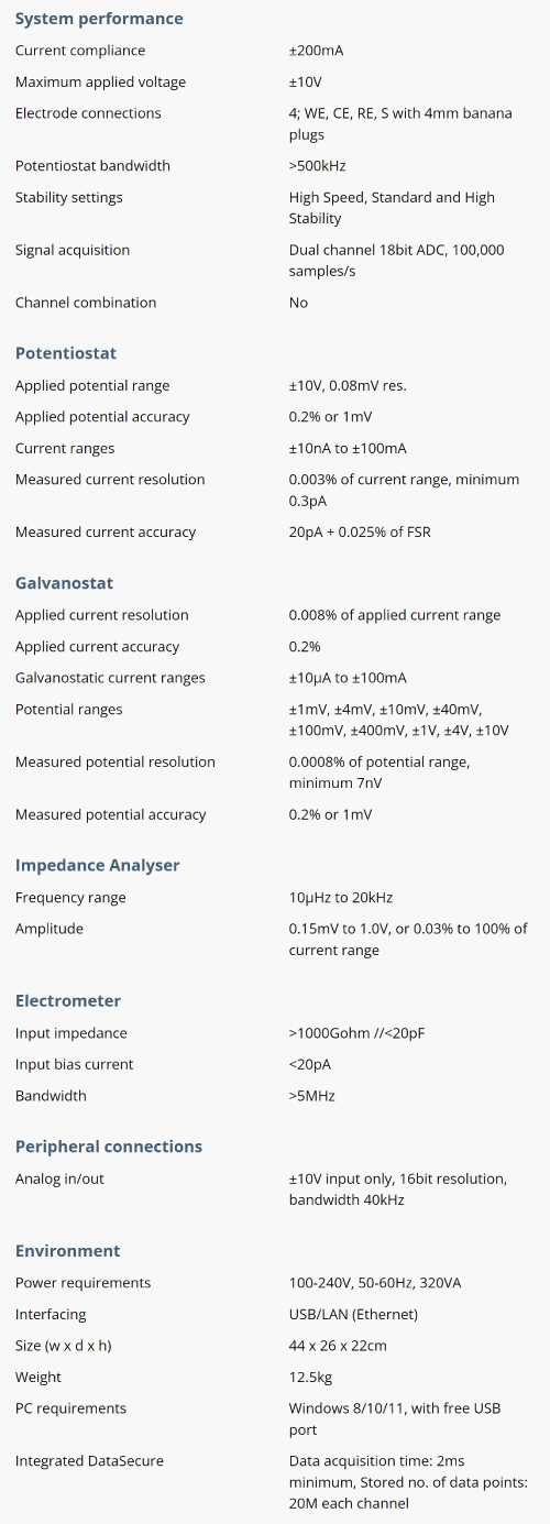 Specifications_IviCycle-C200