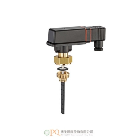 Flow switches for insertion installation / Metal version with plug connector