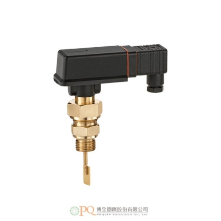Flow switches for insertion installation / Metal version with plug connector